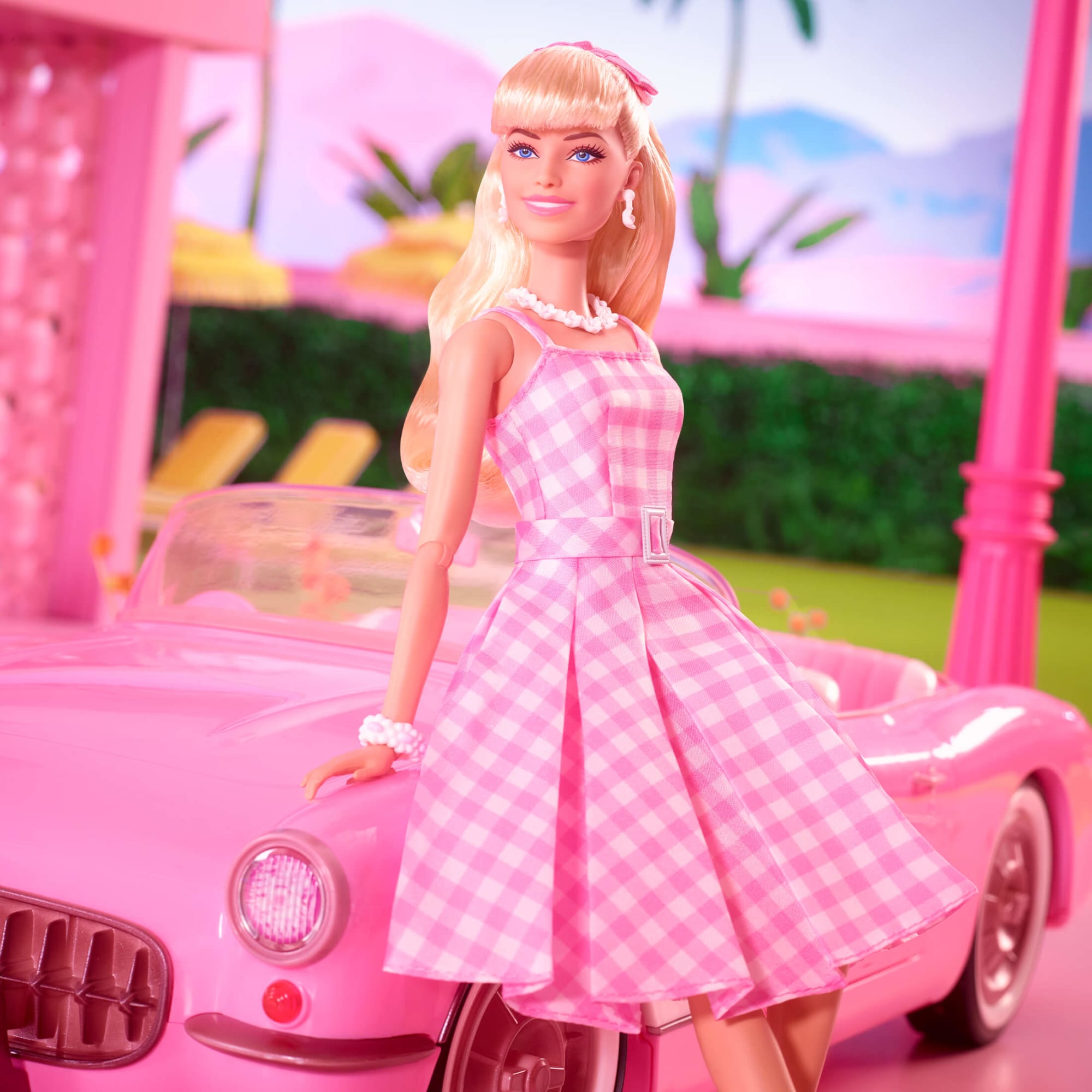 barbie in pink dress